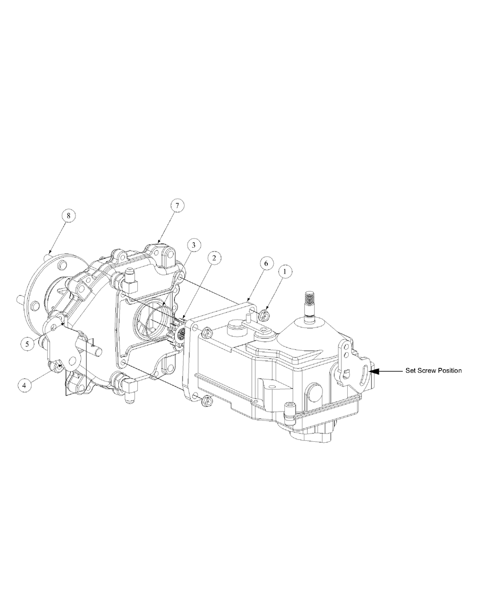 Assembly Pump Left Hand Diagram and Parts List for M48-KHS 53AB5B5M150-18-HP Cub Cadet Lawn Tractor